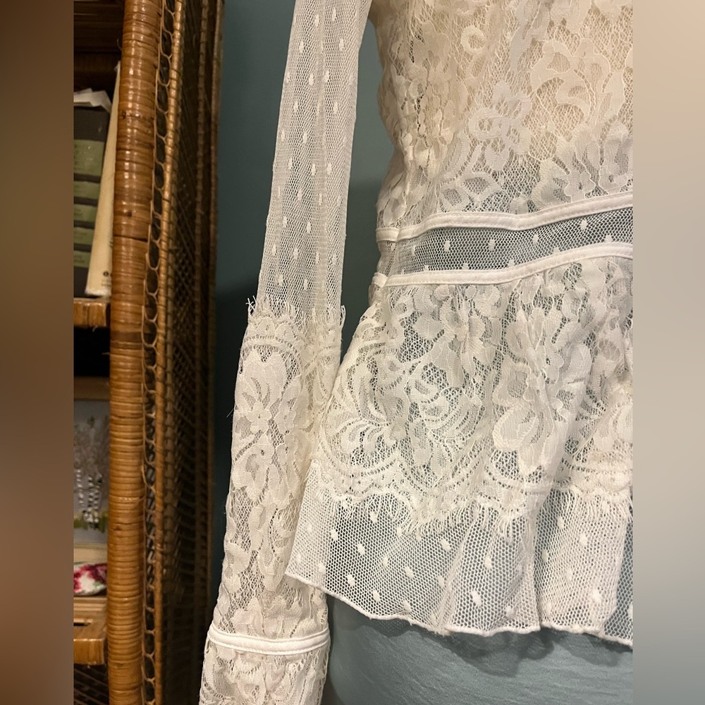 Free People Lace Shirt